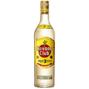 Bottle of Havana Club 3 year old rum